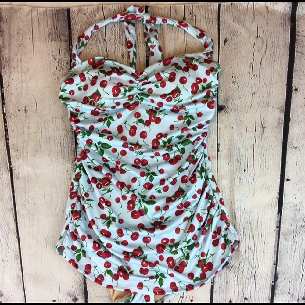 Esther Williams swimsuit cherries